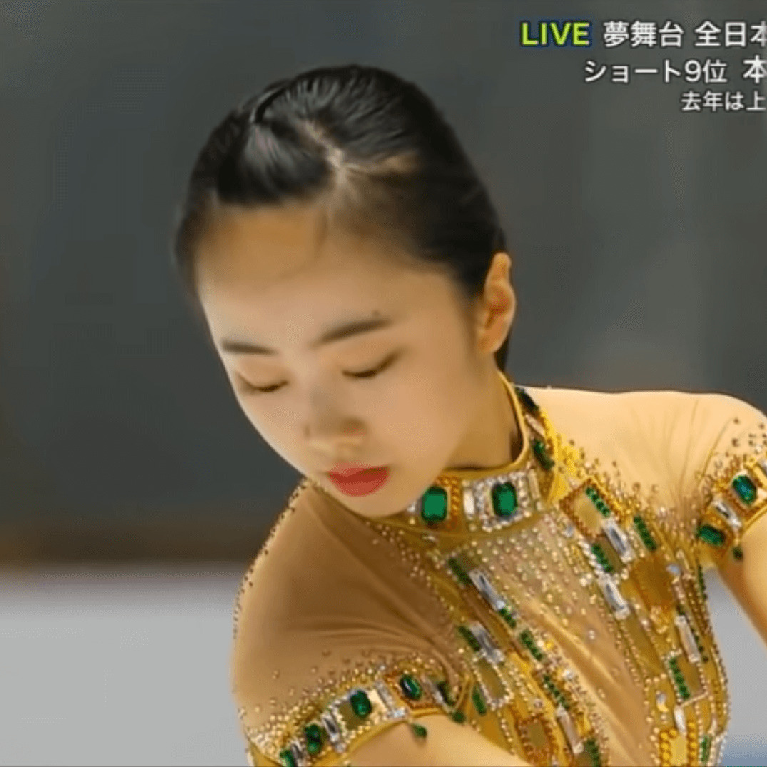 全日本フィギュアスケートジュニア選手権に出場した本田望結さん