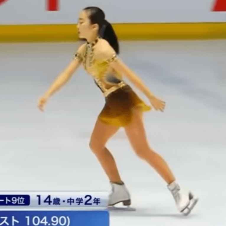 全日本フィギュアスケートジュニア選手権に出場した本田望結さん