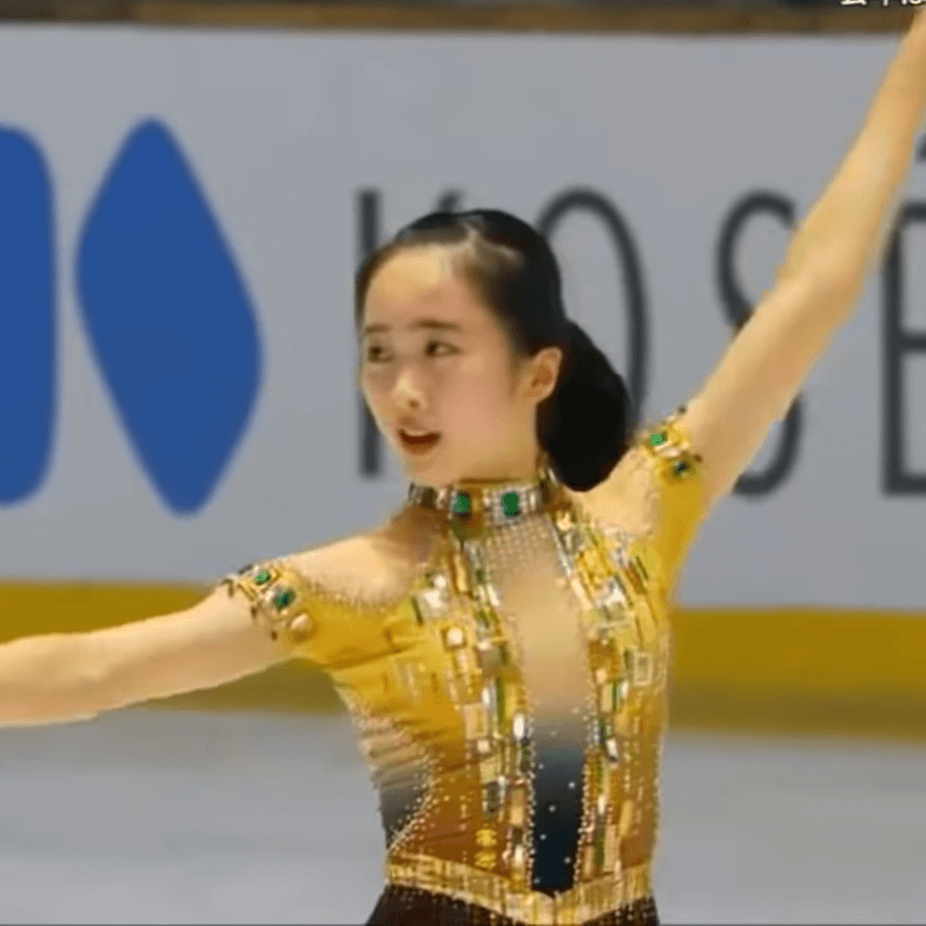 全日本フィギュアスケートジュニア選手権に出場した本田望結さん