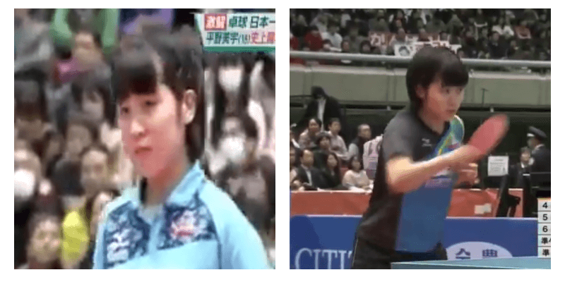 2017年全日本卓球選手権で初優勝を果たした平野美宇選手
